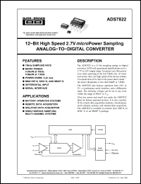 Click here to download ADS7822B Datasheet
