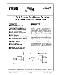 Click here to download ADS7841 Datasheet
