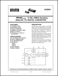 Click here to download ADS801 Datasheet