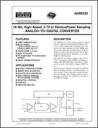 Click here to download ADS8320EB Datasheet