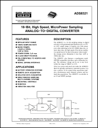 Click here to download ADS8321 Datasheet