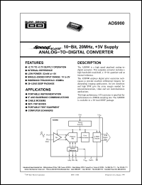 Click here to download ADS900 Datasheet