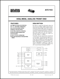 Click here to download AFE1103 Datasheet