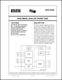 Click here to download AFE1104 Datasheet