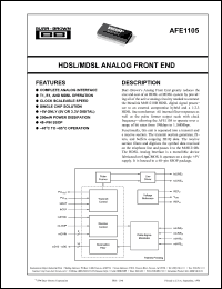 Click here to download AFE1105 Datasheet