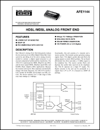 Click here to download AFE1144 Datasheet