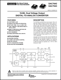 Click here to download DAC7643VFR Datasheet