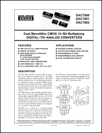 Click here to download DAC7800 Datasheet