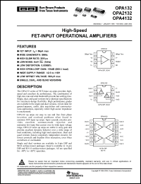 Click here to download OPA132PA2 Datasheet