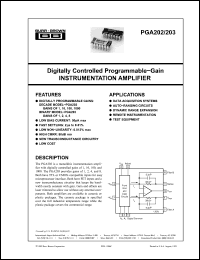 Click here to download PGA203AG Datasheet