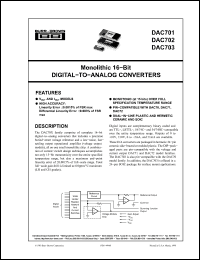 Click here to download DAC703C Datasheet