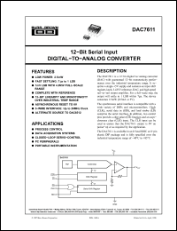 Click here to download DAC7611 Datasheet