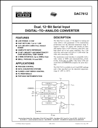 Click here to download DAC7612 Datasheet