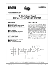 Click here to download DAC7613 Datasheet
