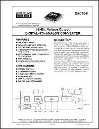 Click here to download DAC7641 Datasheet