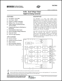 Click here to download DAC7654YCR Datasheet