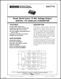 Click here to download DAC7715UB1K Datasheet