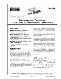 Click here to download DAC811BH Datasheet