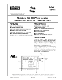Click here to download DCV01050 Datasheet