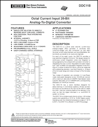 Click here to download DDC118 Datasheet