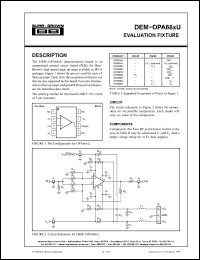 Click here to download DEM-OPA68 Datasheet