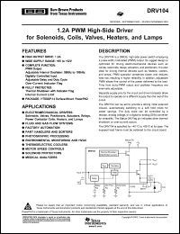 Click here to download DRV104 Datasheet