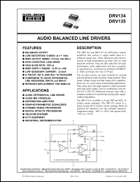 Click here to download DRV135 Datasheet