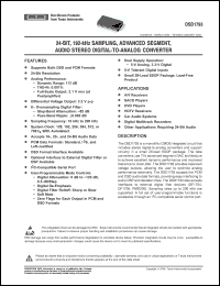 Click here to download DSD1793DBR Datasheet