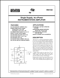 Click here to download INA122 Datasheet