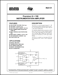 Click here to download INA131 Datasheet
