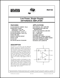 Click here to download INA132 Datasheet