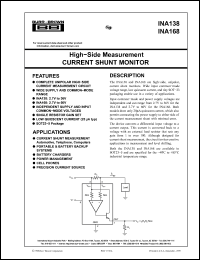 Click here to download INA168 Datasheet