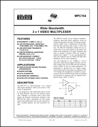 Click here to download MPC104 Datasheet