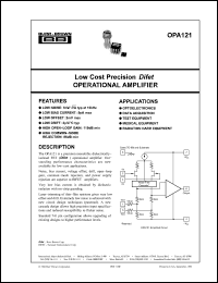 Click here to download OPA121 Datasheet