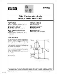 Click here to download OPA128 Datasheet