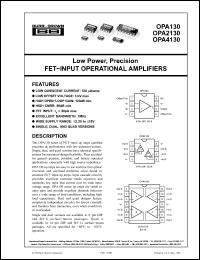 Click here to download OPA4130 Datasheet