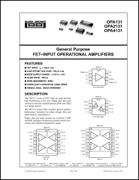 Click here to download OPA4131 Datasheet