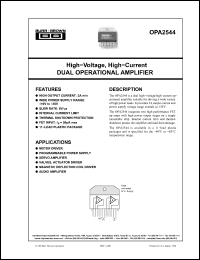 Click here to download OPA2544 Datasheet