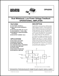 Click here to download OPA2650E Datasheet