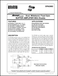 Click here to download OPA2682 Datasheet