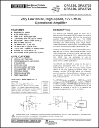 Click here to download OPA2725 Datasheet