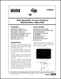 Click here to download OPA623AU Datasheet