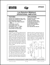 Click here to download OPA628 Datasheet