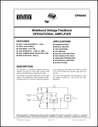 Click here to download OPA640 Datasheet
