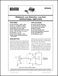 Click here to download OPA642NB Datasheet