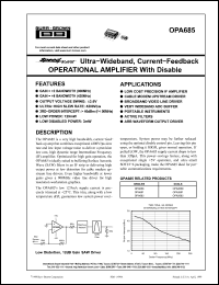 Click here to download OPA685N Datasheet