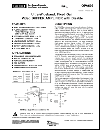 Click here to download OPA693IDBVT Datasheet