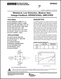 Click here to download OPA843 Datasheet