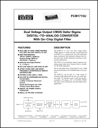 Click here to download PCM1715 Datasheet