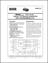 Click here to download PCM1723 Datasheet